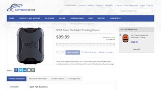 
                            13. SPOT Trace Theft-Alert Tracking Device - SatPhoneStore