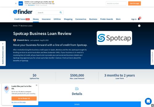 
                            13. Spotcap Small Business Loan Review and Fees | finder.com.au