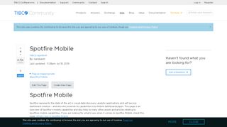 
                            9. Spotfire Mobile | TIBCO Community