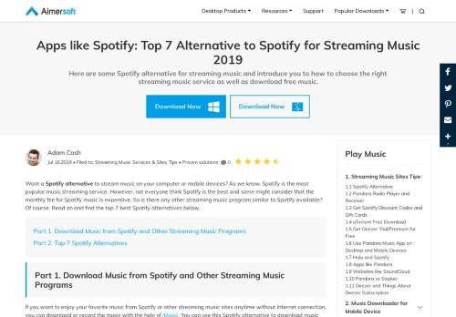 
                            13. Spotify Alternative: Best 7 Spotify Alternative Free for Streaming Music