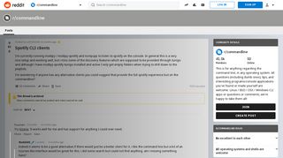 
                            3. Spotify CLI clients : commandline - Reddit