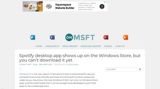 
                            12. Spotify desktop app shows up on the Windows Store, but you can't ...