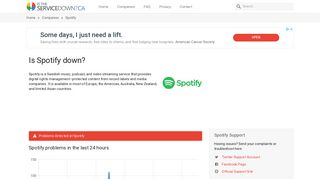 
                            13. Spotify down? Service status and problems - Is The Service Down ...