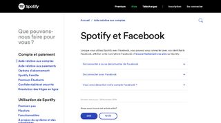 
                            7. Spotify et Facebook - Spotify