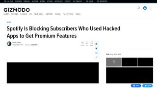 
                            10. Spotify Is Blocking Subscribers Who Used Hacked Apps to Get ...