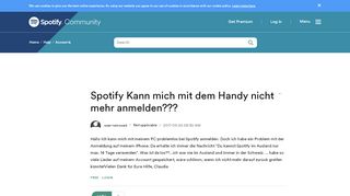 
                            5. Spotify Kann mich mit dem Handy nicht mehr anmelde... - The ...