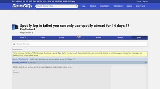 
                            13. Spotify log in failed you can only use spotify abroad for 14 days ...