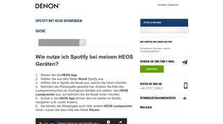 
                            3. SPOTIFY MIT HEOS VERWENDEN - Support - Service