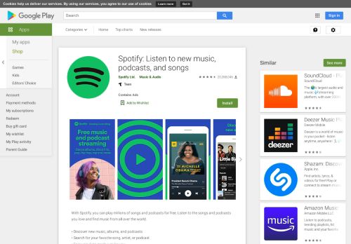 
                            5. Spotify - Music and Podcasts - Apps on Google Play