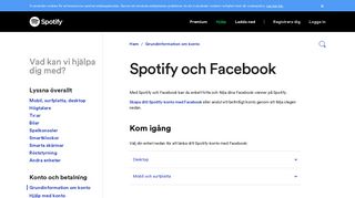 
                            4. Spotify och Facebook - Spotify