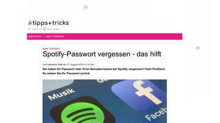 
                            7. Spotify-Passwort vergessen - das hilft - Heise