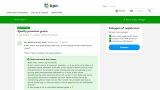 
                            6. Spotify premium gratis | KPN Community - KPN Forum