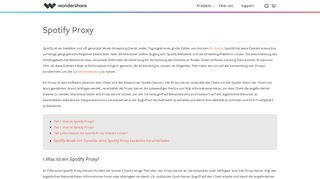 
                            9. Spotify Proxy - Wondershare