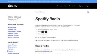 
                            3. Spotify Radio - Spotify