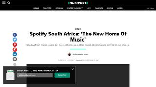 
                            10. Spotify South Africa: 'The New Home Of Music' | HuffPost South Africa
