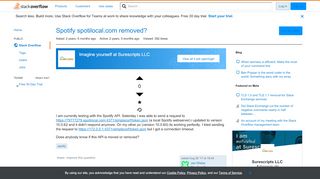 
                            3. Spotify spotilocal.com removed? - Stack Overflow