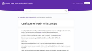 
                            13. Spotipo: The all in one WiFi marketing platform - Configure Mikrotik ...