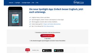 
                            7. Spotlight-App | Magazin und Audio: Englisch lernen | Spotlight Verlag