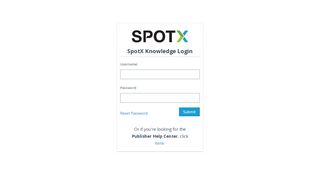 
                            7. SpotX Knowledge: Reader Login