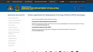 
                            3. (SPPA) and Eppax - Jabatan Imigresen Malaysia