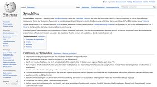 
                            7. SprachBox – Wikipedia