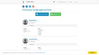 
                            1. SprachDuo: Find your language partner