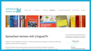 
                            3. Sprachen lernen mit LinguaTV – Stadtbücherei Kappeln