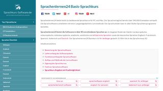 
                            7. Sprachenlernen24 Basis-Sprachkurs - Sprachsoftware