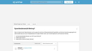 
                            4. Sprachenlernen24 Betrug? (Sprache, lernen) - Gutefrage