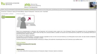 
                            9. Sprachlabor - Zentrum für HochschulBildung - TU Dortmund
