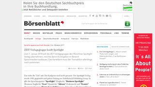 
                            6. Sprachmagazine wechseln Besitzer / ZEIT Verlagsgruppe kauft ...