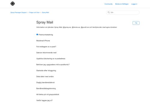 
                            3. Spray Mail – Spray Passagen Support