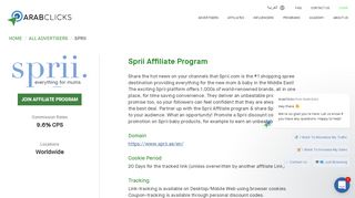 
                            7. Sprii Affiliate Program - ArabClicks