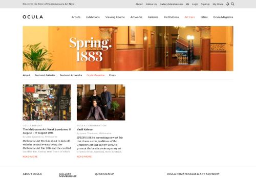 
                            13. Spring 1883 - News and Reports | Ocula