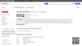 
                            3. Spring 3 (iX Edition): Framework für die Java-Entwicklung