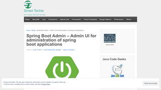 
                            9. Spring Boot Admin – Admin UI for administration of spring boot ...