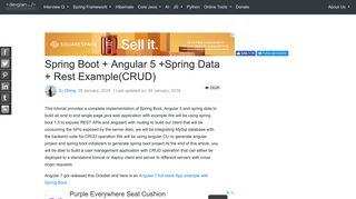 
                            3. Spring Boot + Angular 5 +Spring Data + Rest Example(CRUD ...