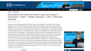 
                            13. Spring Boot MVC Security Custom Login and Logout + Thymeleaf + ...
