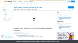 
                            6. Spring Boot project shows the Login page - Stack Overflow