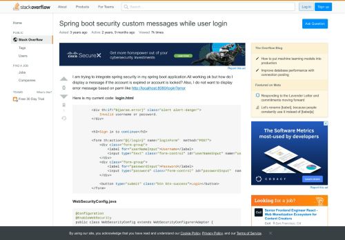 
                            2. Spring boot security custom messages while user login - Stack Overflow