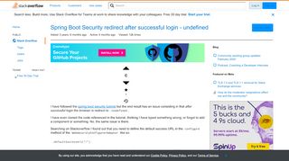 
                            5. Spring Boot Security redirect after successful login ... - Stack Overflow