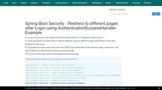 
                            6. Spring Boot Security - Redirect to different pages after login using ...