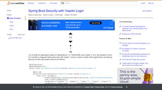 
                            9. Spring Boot Security with Vaadin Login - Stack Overflow