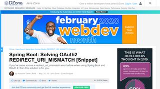 
                            10. Spring Boot: Solving OAuth2 REDIRECT_URI_MISMATCH [Snippet ...