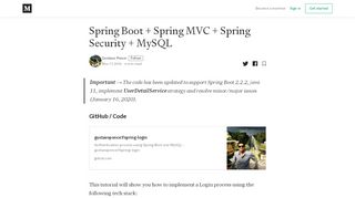 
                            3. Spring Boot + Spring MVC + Spring Security + MySQL – Gustavo ...