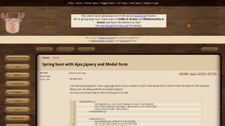 
                            5. Spring boot with Ajax,Jquery and Modal form (Spring forum at ...