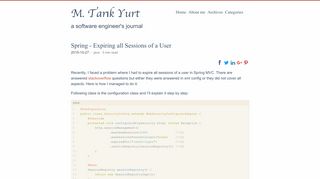 
                            6. Spring - Expiring all Sessions of a User - M. Tarık Yurt