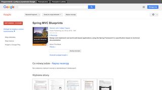
                            13. Spring MVC Blueprints - Wynik z Google Books