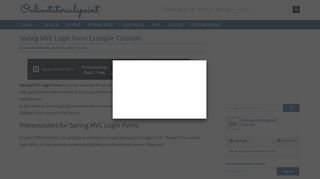 
                            11. Spring MVC Login Form Example Tutorials - onlinetutorialspoint