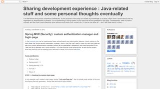 
                            8. Spring MVC (Security): custom authentication manager and login page